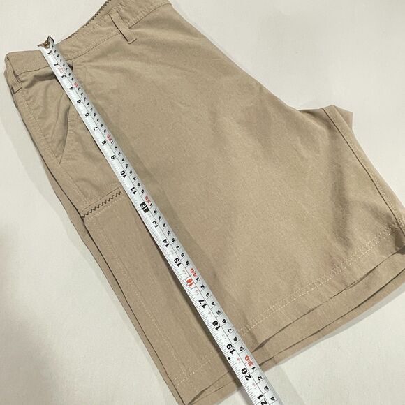 ~ Hook & Tackle 40 Mens Shorts Gray Grey Grayish-Tan Greige Tan Fishing Ripstop - Picture 9 of 14